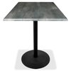 Holland Bar Stool Co 36" x 36" Black Steel, Indoor/Outdoor All-Season EnduroTop Table Top OD36SBlkStl